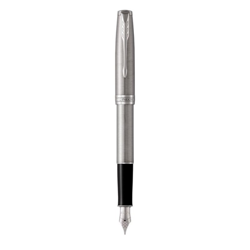 Pióro wieczne Parker Sonnet Medium Nib Stainless Steel Palladium Finish Trim Gift Boxed Pióro wieczne Parker Sonnet Medium Nib Stainless Steel Palladium Finish Trim Gift Boxed