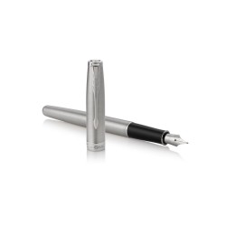 Pióro wieczne Parker Sonnet Medium Nib Stainless Steel Palladium Finish Trim Gift Boxed