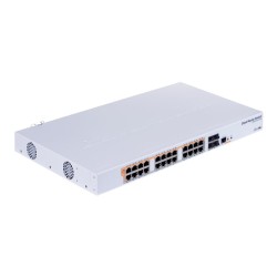 Mikrotik CRS328-24P-4S+RM łącza sieciowe Zarządzany L2/L3 Gigabit Ethernet (10/100/1000) Biały 1U Obsługa PoE
