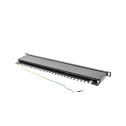 LANBERG PATCH PANEL 24 PORT 0.5U KAT.5E FTP CZARNY