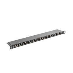 LANBERG PATCH PANEL 24 PORT 0.5U KAT.5E FTP CZARNY