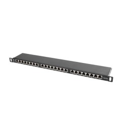 LANBERG PATCH PANEL 24 PORT 0.5U KAT.5E FTP CZARNY