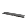LANBERG PATCH PANEL 24 PORT 0.5U KAT.5E FTP CZARNY