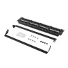 LANBERG PATCH PANEL 48 PORT 2U KAT.6 CZARNY PPU6-2048-B