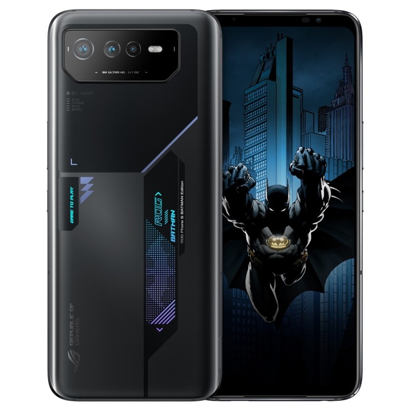 ASUS ROG Phone 6D Batman 17,2 cm (6.78") Dual SIM Android 12 5G USB Type-C 12 GB 256 GB 6000 mAh Szary ASUS ROG Phone 6D Batman 17,2 cm (6.78") Dual SIM Android 12 5G USB Type-C 12 GB 256 GB 6000 mAh Szary