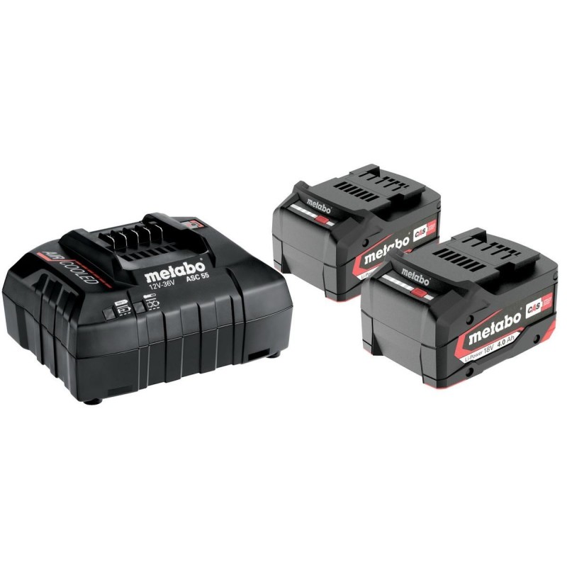 METABO.AKUMULATOR 18V 4,0Ah x2 +ŁADOW. ASC 55 METABO.AKUMULATOR 18V 4,0Ah x2 +ŁADOW. ASC 55