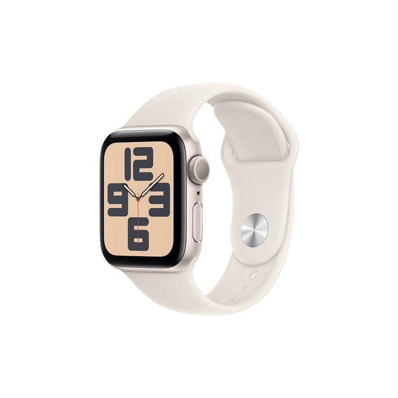Zegarek Apple Watch SE (2024) GPS 40mm Starlight Aluminium Case with Sport Band M/L - Starlight