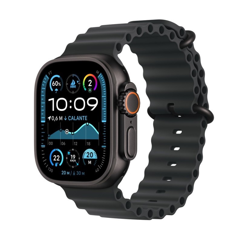 Apple Watch Ultra 2 GPS + Cellular 49mm Black Titanium Case with Black Ocean Band Apple Watch Ultra 2 GPS + Cellular 49mm Black Titanium Case with Black Ocean Band