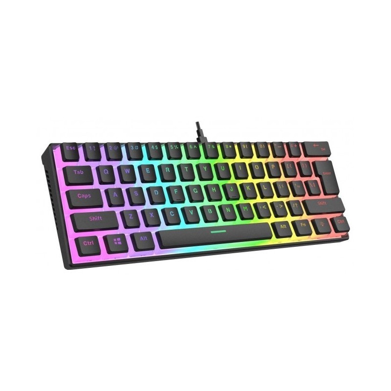 Przewodowa klawiatura mechaniczna - Rampage RADIANT K11 Black RGB Przewodowa klawiatura mechaniczna - Rampage RADIANT K11 Black RGB