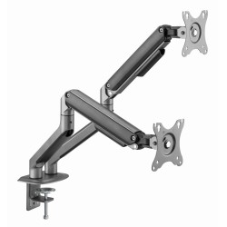 Gembird MA-DA2-05 uchwyt / stojak do monitorów 81,3 cm (32") Szary Biurko