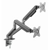 Gembird MA-DA2-05 uchwyt / stojak do monitorów 81,3 cm (32") Szary Biurko