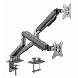 Gembird MA-DA2-05 uchwyt / stojak do monitorów 81,3 cm (32") Szary Biurko