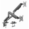 Gembird MA-DA2-05 uchwyt / stojak do monitorów 81,3 cm (32") Szary Biurko