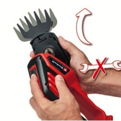 Einhell 3410313 akumulatorowe nożyce do trawy 8 mm 18 V Litowo-jonowa (Li-Ion) Czarny, Czerwony