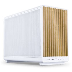 Lian Li DAN Cases A3-mATX Wood Edition PC-Gehäuse, Micro-ATX - Buche, weiß