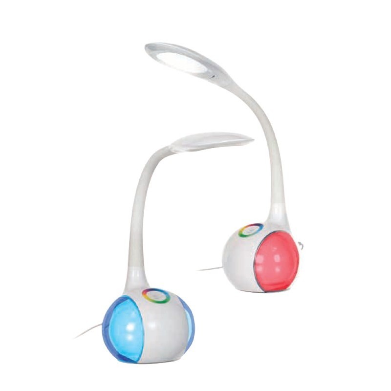 Lampka na biurko stołowa biurkowa LED Activejet RAINBOW RGB biała Lampka na biurko stołowa biurkowa LED Activejet RAINBOW RGB biała