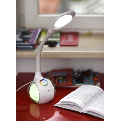 Lampka na biurko stołowa biurkowa LED Activejet RAINBOW RGB biała