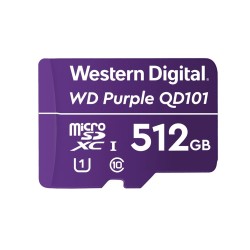 Karta pamięci WD Purple microSDXC WDD512G1P0C (512 GB Class 10, Class U1)
