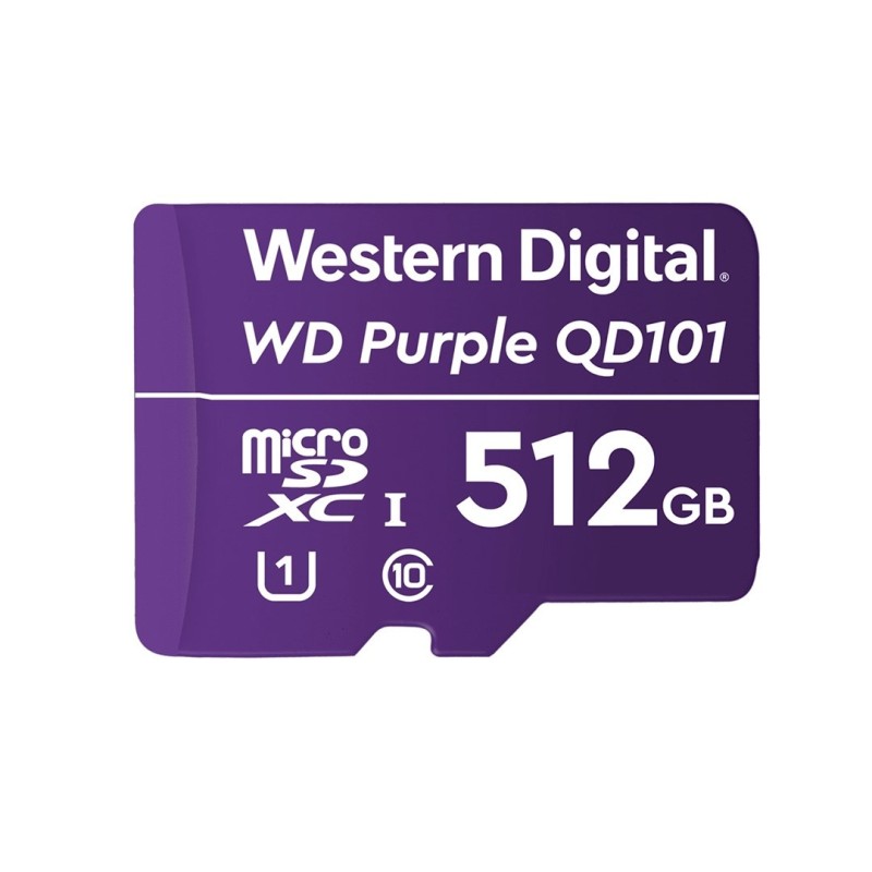 Karta pamięci WD Purple microSDXC WDD512G1P0C (512 GB Class 10, Class U1) Karta pamięci WD Purple microSDXC WDD512G1P0C (512 GB Class 10, Class U1)