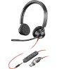Słuchawki przewodowe POLY Blackwire 3325 Stereo Microsoft Teams Certified USB-C Headset 3.5mm Plug USB-C/A Adapter Przewodowa