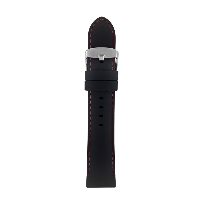 Pasek silikonowy Zeppelin czarny, 22 mm