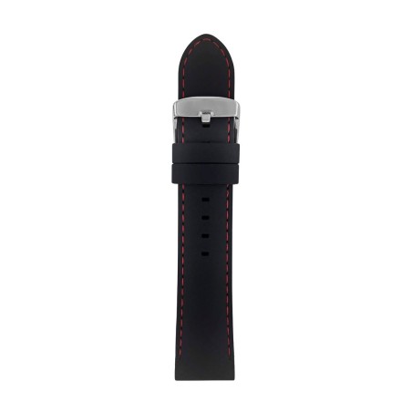 Pasek silikonowy Zeppelin czarny, 22 mm
