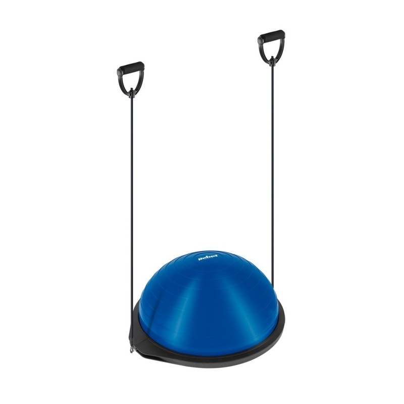 Półpiłka do balansowania, trener równowagi 46cm + pompka, REBEL ACTIVE Półpiłka do balansowania, trener równowagi 46cm + pompka, REBEL ACTIVE