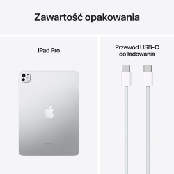 Apple iPad Pro Apple M 1 TB 27,9 cm (11") 16 GB Wi-Fi 6E (802.11ax) iPadOS 17 Srebrny