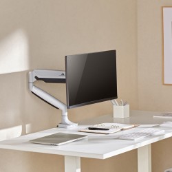 Uchwyt do monitora Maclean MC-969, podwójne ramię, ze sprężyną gazową, 17"-45", 16 kg,