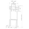 Techly ICA-TR33 uchwyt do tablic informacyjnych 177,8 cm (70") Czarny