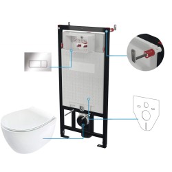 Zestaw WC podtynkowy 6 w 1