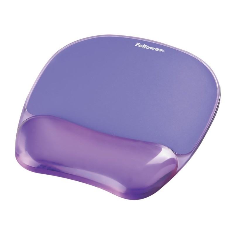 Fellowes CRYSTAL podkładka pod mysz i nadgarstek żelowa fioletowa Fellowes CRYSTAL podkładka pod mysz i nadgarstek żelowa fioletowa