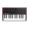 Klawiatura sterująca AKAI MPK Mini MK3 kontroler MIDI USB Czarny, Czerwony