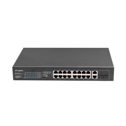 LANBERG SWITCH RACK 19" 16X 100MB POE+/2X COMBO GIGABIT 250W NIEZARZĄDZALNY RSFE-16P-2C-250