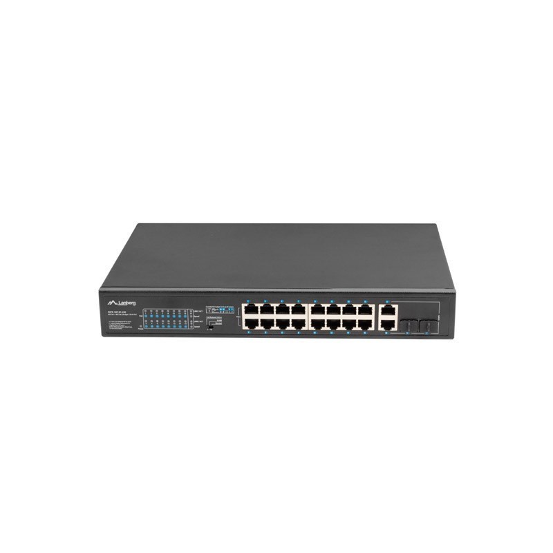 LANBERG SWITCH RACK 19" 16X 100MB POE+/2X COMBO GIGABIT 250W NIEZARZĄDZALNY RSFE-16P-2C-250 LANBERG SWITCH RACK 19" 16X 100MB POE+/2X COMBO GIGABIT 250W NIEZARZĄDZALNY RSFE-16P-2C-250