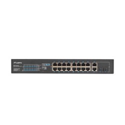 LANBERG SWITCH RACK 19" 16X 100MB POE+/2X COMBO GIGABIT 250W NIEZARZĄDZALNY RSFE-16P-2C-250