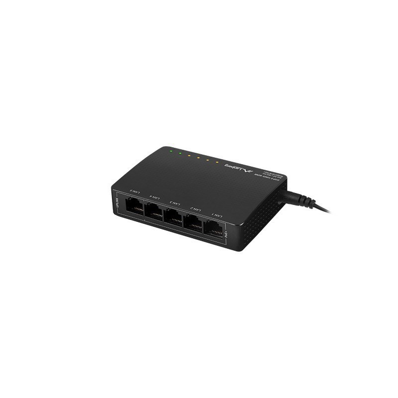 Lanberg Switch PoE DSP3-1005-60W (5-port, 1Gb/s) Lanberg Switch PoE DSP3-1005-60W (5-port, 1Gb/s)