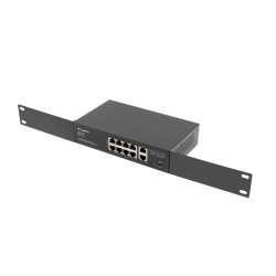 Lanberg Switch PoE+ Rack 10"/19" RSFE-8P-2GE-120