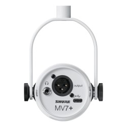 Shure MV7+-W - Mikrofon lektorski/wokalny ze złączem XLR/USB-C Białyv
