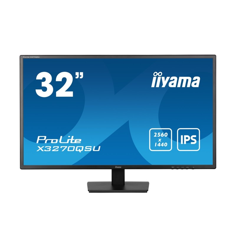 iiyama ProLite X3270QSU-B1 monitor komputerowy 81,3 cm (32") 2560 x 1440 px Wide Quad HD LED Czarny iiyama ProLite X3270QSU-B1 monitor komputerowy 81,3 cm (32") 2560 x 1440 px Wide Quad HD LED Czarny
