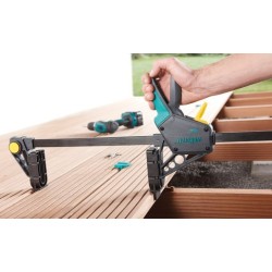 wolfcraft GmbH 6988000 klamra Zacisk stolarski Szary, Turkusowy