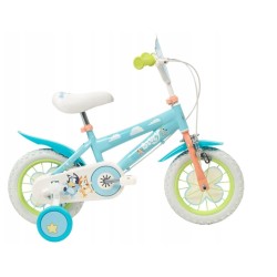 Rower dziecięcy TOIMSA Bluey 12" Błękitno-limonkowy