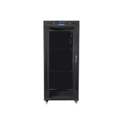 LANBERG SZAFA STOJĄCA RACK 19" 27U 600x600 CZARNA drzwi szklane
