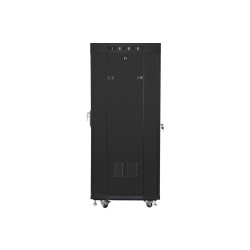 LANBERG SZAFA STOJĄCA RACK 19" 27U 600x600 CZARNA drzwi szklane