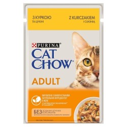 PURINA CAT CHOW Adult mokra karma dla kota z kurczakiem i cukinią 85g