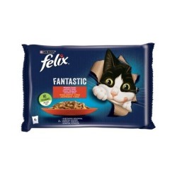 PURINA Felix Fantastic: wiejskie smaki - karma dla kota - 4 x 85g