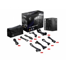 MSI MPG A850G PCIE5 moduł zasilaczy 850 W 24-pin ATX ATX Czarny