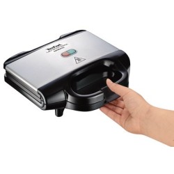 Tefal SM1572 toster 700 W Czarny, Stal nierdzewna