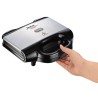 Tefal SM1572 toster 700 W Czarny, Stal nierdzewna