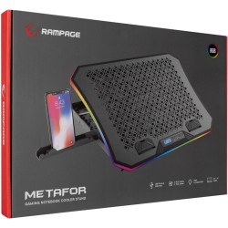 Podstawka chłodząca pod laptopa - Rampage METAFOR (AD-RC34) 10"-19"